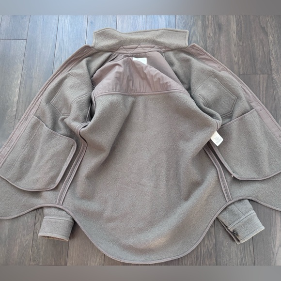 ARITZIA Wilfred Free Ganna Shirt Jacket Shacket Tan S - Picture 11 of 15